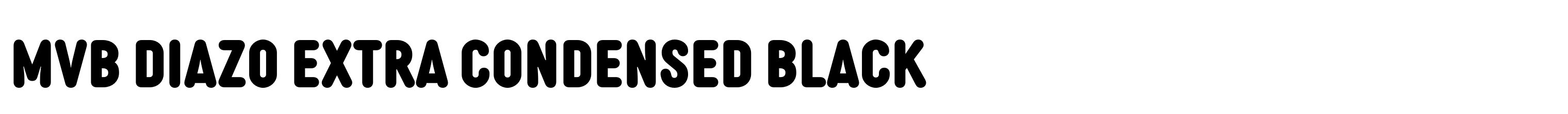 MVB Diazo Extra Condensed Black